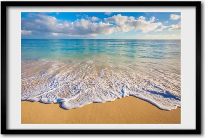 Produktbild von Bild 60x40 MDF-Rahmen, Wandkunst Hawaii-Strand