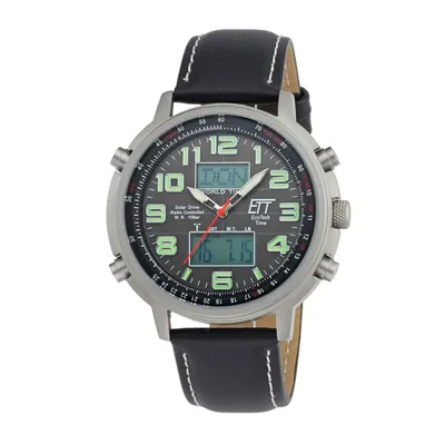 Obrázok produktu pre Eco Tech Time Solar Drive Funk Hunter II Herrenuhr - EGS-11301-22L