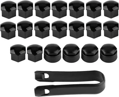 Zdjęcie produktu dla Zestaw uszczelnień do śrub Autowielmoer-Lug, 20-częściowy, 17 mm, czarny, z kołkami zabezpieczającymi
