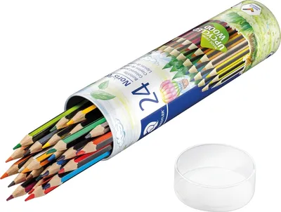Immagine prodotto di 6x Noris 185 MD24 Buntstift Noris col. 24ST 100% PEFC