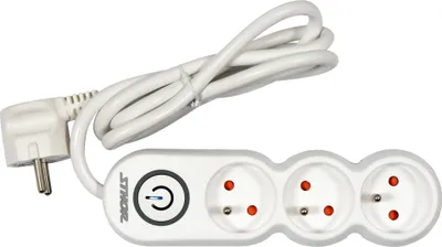 Image de Multiprise 1,5m avec interrupteur 3-fois