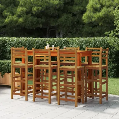 Produktbild von CLORIS 9-tlg. Gartenbar-Set Massivholz Akazie 3116025