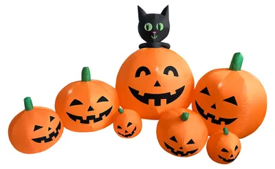 Produktbild von Halloween Aufblasbares Kürbis 230 cm