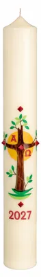 Produktbild von Osterkerze 10% Bienenwachs 600 x 80 mm Nr. 22