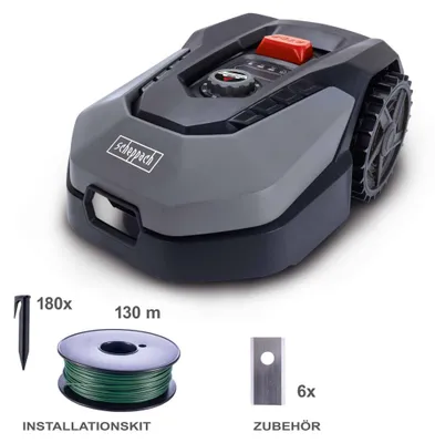 Zdjęcie produktu dla Scheppach RoboCut XL600, Kosiarka robot, 600 m², 18 cm, 2 cm, 6 cm, Ostrza obrotowe