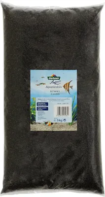 Produktbild von Dehner Aqua Aquarienkies, Körnung 2 - 4 mm, 5 kg, schwarz