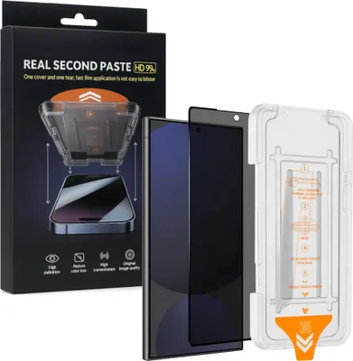Produktbild von SnapFit Privacy Schutzglas für Samsung Galaxy S25 Ultra Installationshilfe H9