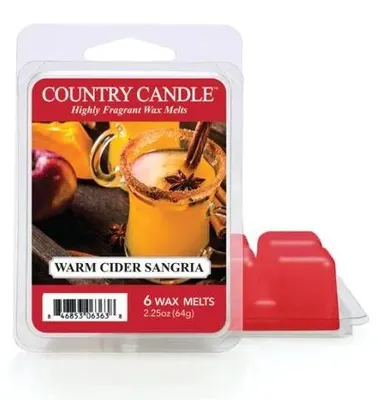 Obrázek produktu pro Country Candle, vůně "Warm Cider Sangria", vonný vosk (64 g)