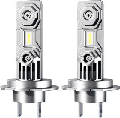 Produktbild von 2 Stück LED-Scheinwerferlampe, hohe Helligkeit, 10.000 Lumen, kein Adapter erforderlich, universelles H7-Scheinwerferlampen-Ersatzzubehör für Motorrad-Autoscheinwerfer