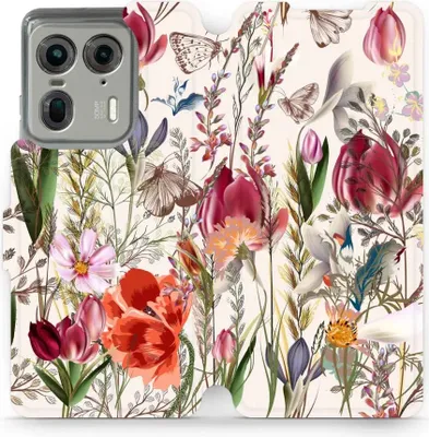 Produktbild von Handyhülle mit klappe für Motorola Edge 50 Ultra, Mobiwear Book, Blumenstrauß