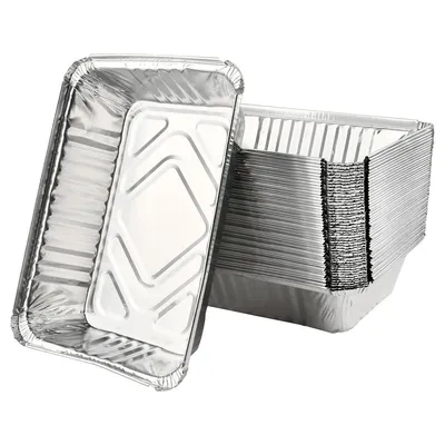 Produktbild von Alu Tropfschalen Grillschalen Groß 25er Pack - Fettauffangschale 32x23 cm