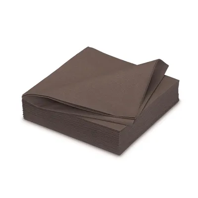 Produktbild von Servietten stoffähnlich 40x40cm in  25 Stück, Farbauswahl:braun 850