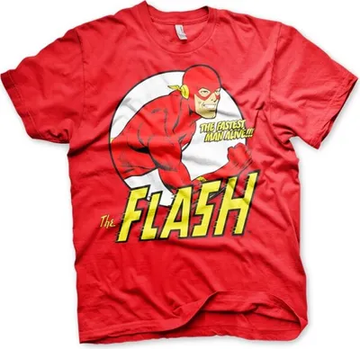 Produktbild von The Flash - Fastest Man Alive T-Shirt - XX-Large - Red