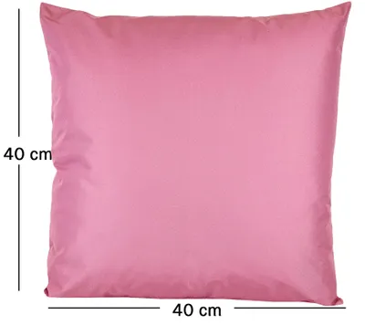 Produktbild von JACK 1x 40x40cm Outdoor Kissenhülle Bezug Lounge Garten Einfarbig, Farbe:Weinrose