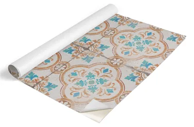 Zdjęcie produktu dla Folia meblowa Tulup – folia samoprzylepna do mebli – folia samoprzylepna 65 x 130 cm – folia meblowa do szaf – folia do mebli – folia meblowa do kuchni – wodoodporna – zmywalna – samoprzylepna – bez pęcherzyków powietrza – wzory etniczne