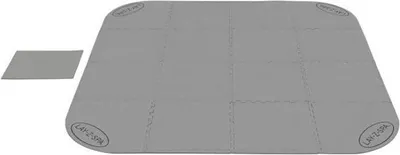 Image de Tapis de Sol Spa BESTWAY Lay-Z-Spa, 196 x 196 cm, Carré ou Rond, Polyéthylène, Gris, Lot de 17 Pièces