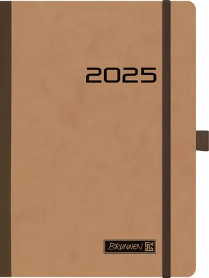 Produktbild von 2025 Brunnen Buchkalender A5 bn 2S/1W Gummizug