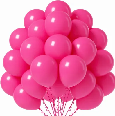 Productafbeelding van 50 ballonnen, roze, diameter 35 cm, geschikt voor verjaardag, bruiloft en feest - geschikt voor vulling met lucht en helium, AI-gegenereerde afbeelding
