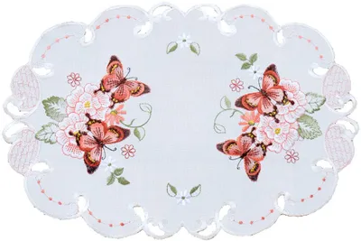 Produktbild von Tischdeckchen LUCIE Schmetterlinge & Cutouts Polyester 30 x 45 cm
