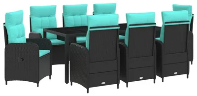 Produktbild von vidaXL Outdoortisch-Set 9 stk. Poly-Rattan