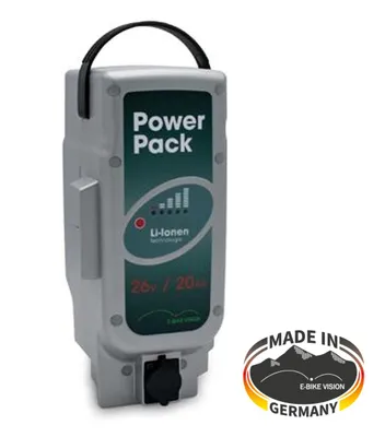 Produktbild von E-Bike Vision Ersatzakku Power Pack 26V 20Ah Derby Cycle Panasonic Flyer Kalkhof Akku
