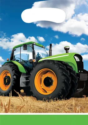 Produktbild von 8 Traktor Party Geschenktüten 16 x 23cm