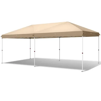 Produktbild von FCH 3x 6m Faltpavillon, Pop Up Pavillon mit 6 Seitenwänden, wasserdicht, UV-Schutz,Gartenpavillon,Khaki