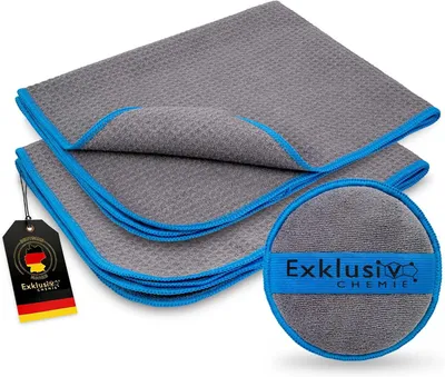 Obrázok produktu pre Mikrovláknová Waffle utierka 50 x 40 cm, 320 GSM, 2 kusy, na bezpruhové čistenie okien