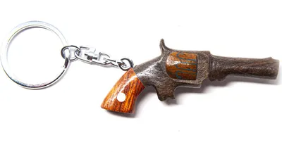 Immagine prodotto di Portachiavi in legno - Revolver