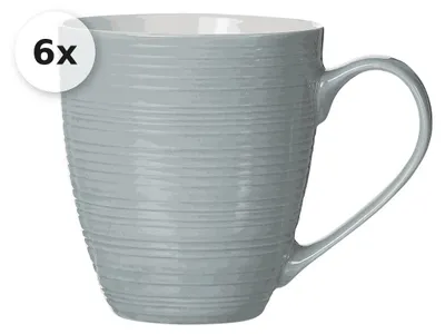 Produktbild von Jumbotasse 550ml 6er Set Suomi grau-blau