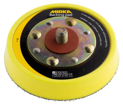 Produktbild von MIRKA MIRKA KLETT-Teller medium Ø 77 mm ungelocht 5/16“ Gewinde Klett (1 St)