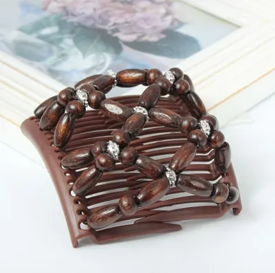 Produktbild von Trend African Hairclip Haarklammer Haarspange Hair Clips Haarkamm Braun