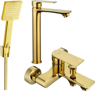 Produktbild von Mexen Royo R45 Badewannenset, Gold - 72213R45-50