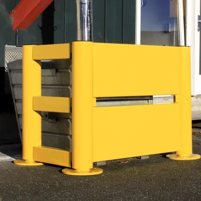 Produktbild von Rammschutz-Planke, Länge 1000 mm, RAL 1003 signalgelb, Höhe 400 mm