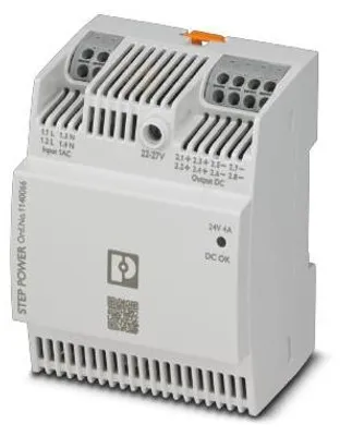 Produktbild von Phoenix Contact STEP3-PS/1AC/24DC/4/PT - 96 W - 100 - 250 V - 50 - 60 Hz - 16 A - 94% - Überspannung - Kurzschluß