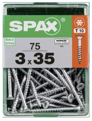 Produktbild von Spax Universalschrauben 3.0 x 35 mm TX 10 - 75 Stk.