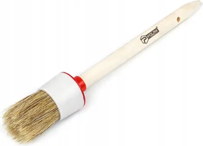 Obrázek produktu pro Kulatý štětec STANDARD smíšené štětiny dřevěná rukojeť 8/35 mm Polax