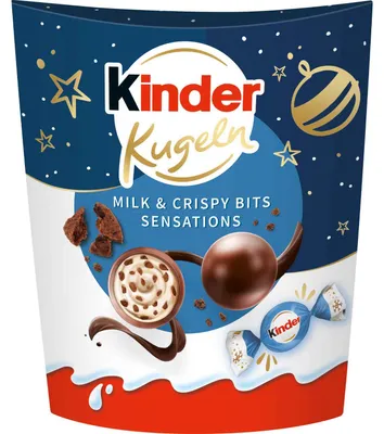 Image de Ferrero kinder Kugel Milk and Crispy Bits Sensation Paquet de 90g