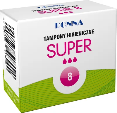 Obrázok produktu pre Tamponské vložky, Donna New, Super, 8 kusov
