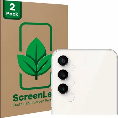 Produktbild von 2x ScreenLeaf Schutzfolie für Samsung Galaxy S23 FE (NUR Kameraschutz) nachhaltiger Displayschutz Display Schutz Folie Klar Transparent