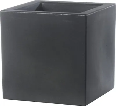 Produktbild von TeraPlast™ Pflanzgefäße SCHIO CUBO Ash anthrazit 24,5 x 24,5 cm - Kunststoff