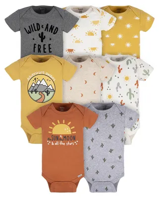 Productafbeelding van Gerber babyrompertjes, korte mouwen, set van 8