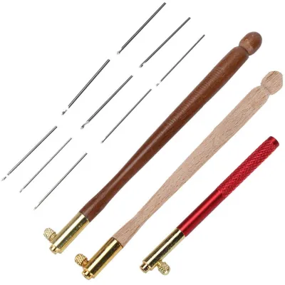 Produktbild von Häkelnadel-Set für Häkeln und Stickarbeiten, inklusive 3 Nadeln