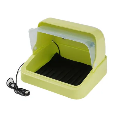 Produktbild von Aufzuchtbox für Küken mit Heizmatte 3 Stufen, Brutkasten für Geflügel & Vogel, transparente Inkubator Box mit PP Material & Belüftungssystem