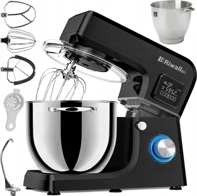 Produktbild von Planetenküchenmaschine 2700W, Schüssel 6.5L, 6 Geschwindigkeiten Led Edelstahl