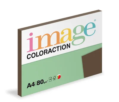 Produktbild von Farebný papier Image Coloraction, A4, 80g, hnedý, 100 hárkov