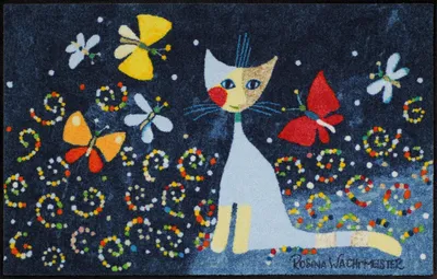 Produktbild von Salonloewe DANZA DELLE FARFALLE Fußmatte Wohnmatte Rosina Wachtmeister 50 x 75 cm