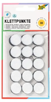 Produktbild von Folia Paper - Klettverbesserte Folien um 2 cm 15st Schwarz 15st Weiß | Blasen Sie ein 30 -Stück