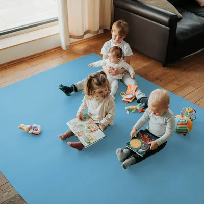 Obrázok produktu pre Podložka na plazenie SanoSoft XXL 180x180cm Svetlo modrá