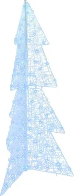 Image de Sapin de Noël avec 160 LED Blanc Froid 150 cm Acrylique